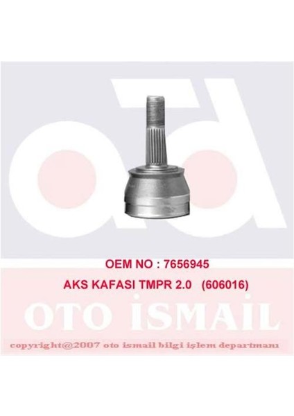 x Aks Kafası Dış Tmpr 2.0 Abs Siz 150016
