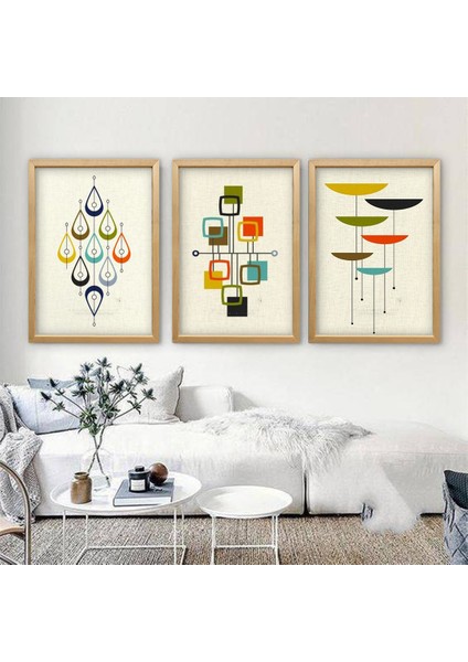 Duvar, Ev ve Ofis Dekorasyonu için 40×60 cm 3’lü Modern Art Tablo Seti fiyatları