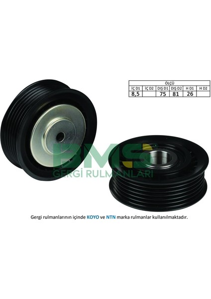 Alternatör Gergi Rulmanı Transporter T4 2.0-2.4d-2.5-2.5tdı 90-03