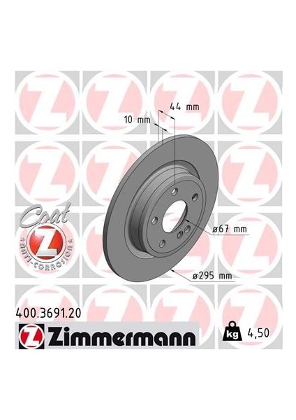 Fren Dıskı Arka Mercedes W176 W246 C117 X156