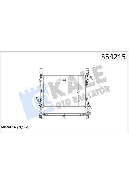 Motor Su Radyatoru Mercedes Cıtan 415 12 . Kng 1.5 Dcı 1.6 16V 09
