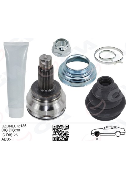 Aks Kafası Arka Sağ/sol Bmw F10 F12 F13 F06 F25 F26 135MM