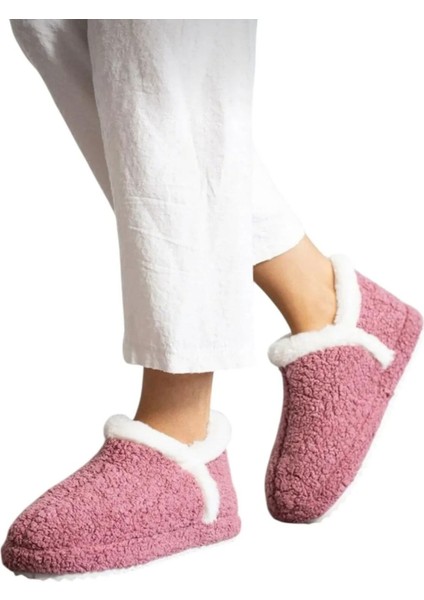 Kadın Içi Tüylü Yumuşak Rahat Kaydırmaz Panduf Ev Ayakkabısı Unisex 1021-124-0003