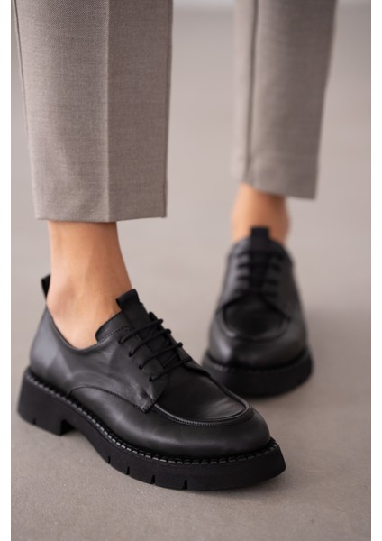 Dravel Bağcıklı Kadın Loafer- Siyah fiyatları