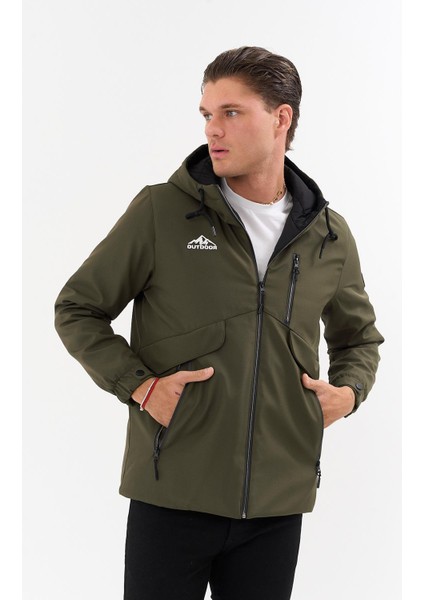 Erkek Yeşil Outdoor Su Itici Kapüşonlu Kaban – Rüzgar Geçirmez, Hafif ve dayanıklı fiyatları