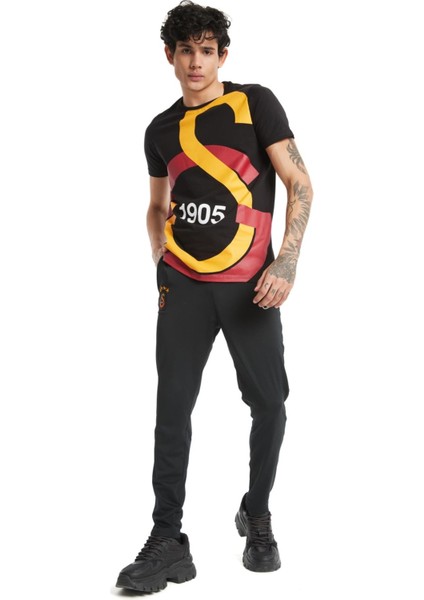 Lisanslı Siyah Büyük Logolu T-Shirt ve 1905 Yazılı Anahtarlık