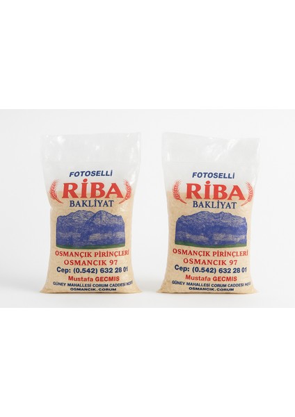 Osmancık Pirinç Yerli Yeni Mahsul Riba 5 x 2 kg