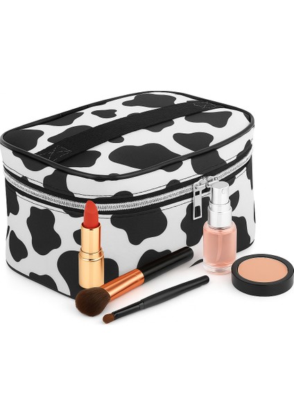 Captain Seyahat Makyaj Organizeri Çok Fonksiyonlu Kozmetik Çantası Kumaş - 200 Dalmaçya Desenli