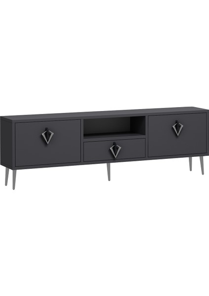 1311DROPCT-32 Tv Sehpası Antrasit-Gümüş fiyatları