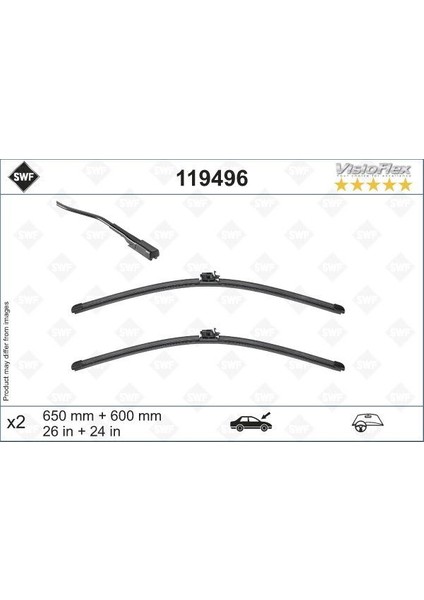 Sılecek Supurgesı Takımı 650MM / 600MM Mercedes Sprınter B907 B910 18 Swf