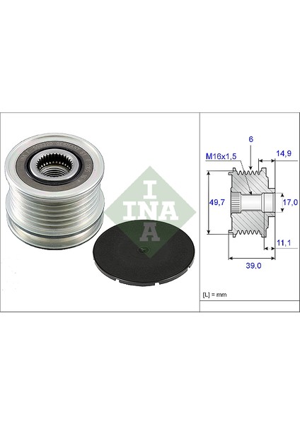 Alternator Kasnagı Mercedes W203 W210 W220 W639 B901 B906