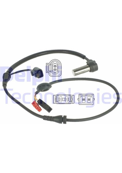 Abs Tekerlek Hız Devir Sensörü Ön 6 Pin Passat 96-05 -A4 95-00 -Superb 01-08 1025MM