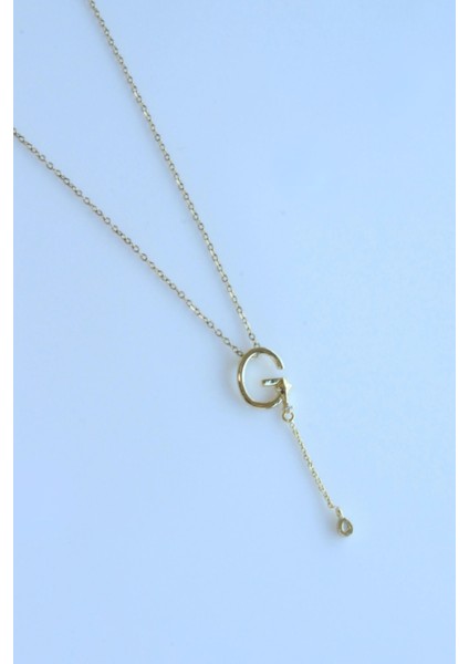 Uzak Şehir G Harfli Çelik Alya Kolye Kararmaz Renk Atmaz