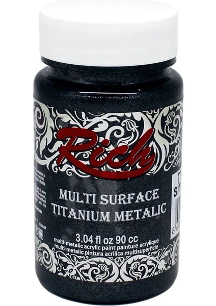 Multi Surface Titanium Metalik Boya 90 Cc. 2544 Siyah
