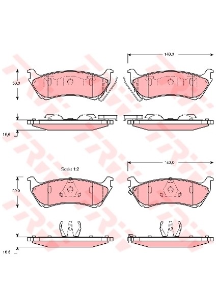 Fren Balatası Arka Mercedes Ml-Class W163 98 05