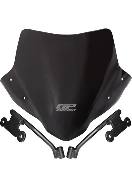 Honda CB500 Hornet 2025 Uyumlu Ön Cam Siyah 28 cm