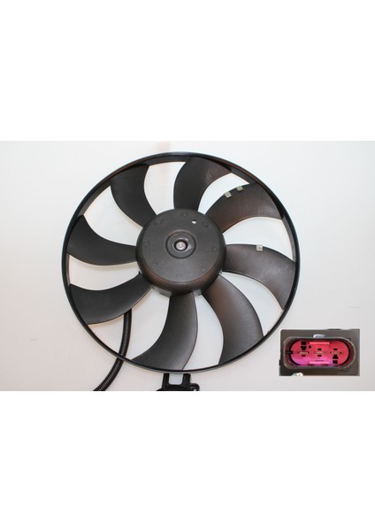 Fan Motoru Polo Cordoba Ibiza Fabia Bby Bky Bbz Bnv Bnm 1.4 16V 1.4 Tdi 393MM (Rezistanslı ve Kablolu)