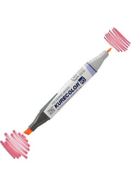 Kurecolor Twin S Grafik Çizim Marker Kalemi 204 Light Carmine