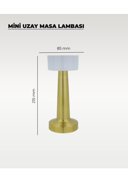Gold Mini Uzay Masa Lambası - Dokunmatik - 3 Renk Işık fiyatları