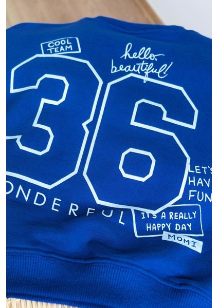 Erkek Çocuk Baskılı 3 Iplik Kumaş Kanvas Pantolonlu Alt Üst Takım fırsatları