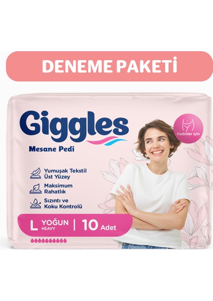 Gıggles Kadın Mesane Pedı Large 10'lu (1X12X10)