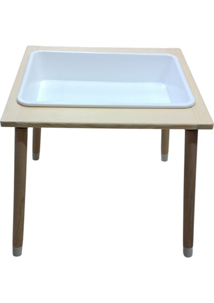 Ahşap Kum ve Su Masası / Duyu Masası – Montessori Oyun Masası fiyatları