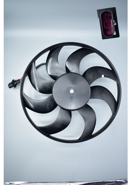 Fan Motoru Polo Cordoba Ibiza Fabia Bby Bky Bbz Bnv Bnm 1.4 16V 1.4 Tdi 390MM (Rezistanslı ve Kablolu)