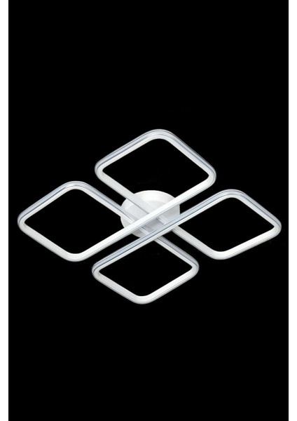 Yasemin White Chrome Tek Renk Modern Plafonyer LED Avize indirimleri