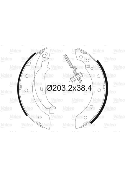 Arka Pabuç Balata P106-P206-P306-SAXO-CLIO Iı-Symbol-Thalıa-Lgn-Twng-Logan 04 Sandero 08 7701206962