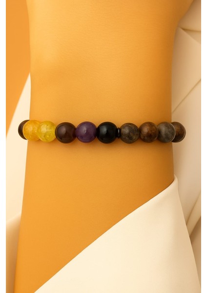 Yay Burcu Taşları Doğal Taş Bileklik (23 Kasım - 21 Aralık) – Enerji ve Şans Taşı Kombini