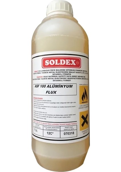 ASF-100 Alüminyum Flux Lehim Suyu - 250 ml