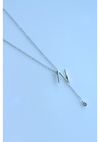 Uzak Şehir N Harfli Çelik Alya Kolye Kararmaz Renk Atmaz