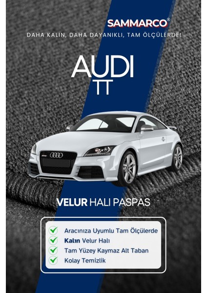 Audi Tt 2010 Halı Paspas Velur Paspas Kumaş Paspas Oto Paspas fiyatları