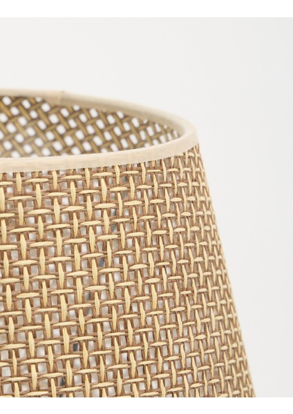 Meya Hasır Şapkalı Traverten Abajur indirimleri