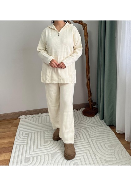 Fermuarlı Triko Takım