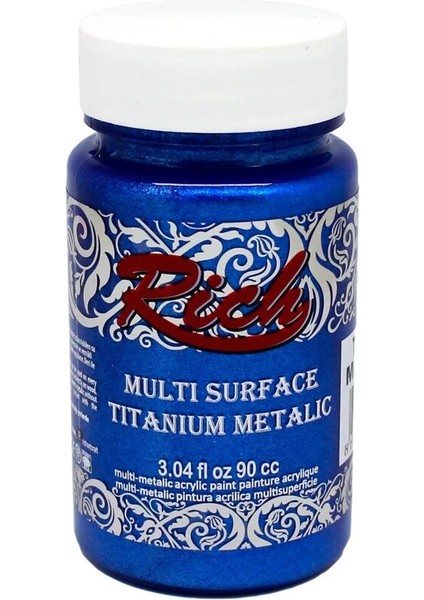 Multi Surface Titanium Metalik Boya 90 Cc. 2562 Mavi
