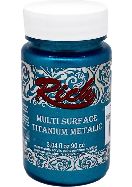 Multi Surface Titanium Metalik Boya 90 Cc. 2572 Turkuaz