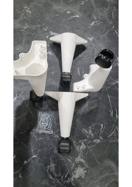 Tekerlekli Sihirli Masa Sehpa Puf Ünite Ayağı 20 cm Ceviz Ayak 4 Adet Vida fiyatları