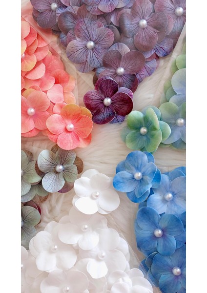 25 Adet Yapay Ortanca Çiçek – Inci Detaylı – Organizasyon & Hediyelik (6 Renk Seçeneği) fiyatları