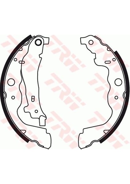 Arka Pabuç Balata Kangoo 08 Express 21 Zoe 14 Clıo Iv 12 Captur I 13 Symbol Iıı 13 Logan Iı 12 Duster 10 Dokker 12 Sandero Iı 12 230X43