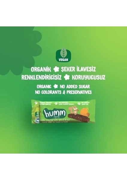 Buğz Humm Organik Vegan Kayısılı ve Fındıklı Yulaf Bar - 27G fiyatları