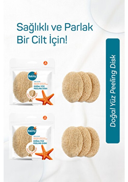 Doğal Kabak Peeling Disk 6'lı indirimleri