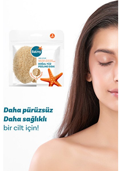 Doğal Kabak Peeling Disk 6'lı
