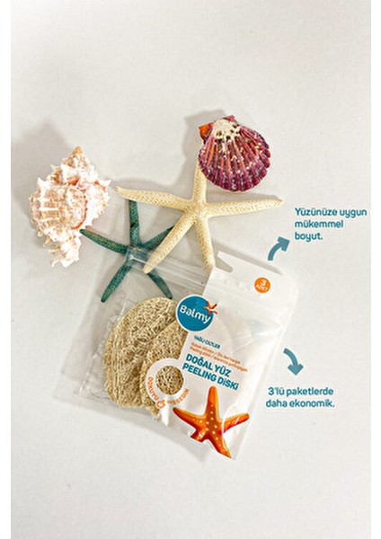 Doğal Kabak Peeling Disk 6'lı