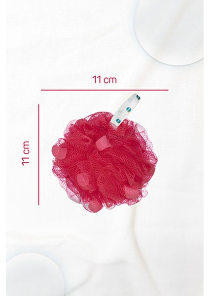 Çilek Sabunlu Banyo Lifi 2'li Dermatolojik Olarak Test Edilmiş Kırmızı Renkli fırsatları