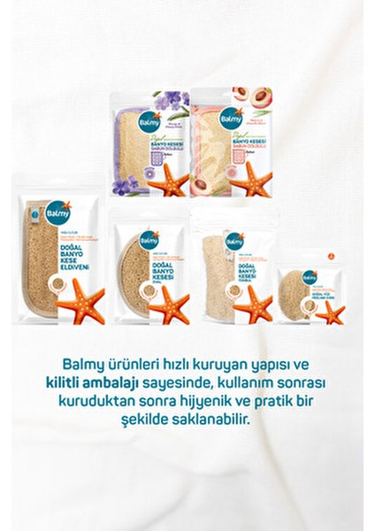 Doğal Kabak Banyo Kese Eldiveni ve 6 Adet Peeling Disk