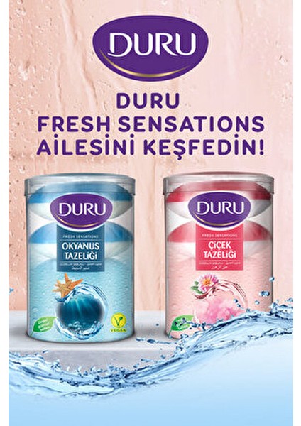 Çiçek Tazeliği Doğal Bitkisel Sabun 16 Adet 4x400 gr Cilt Temizliği İçin