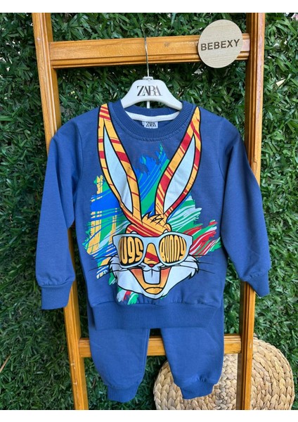 Bugs Bunny Lacivert Alt Üst Takım 104/ modelleri