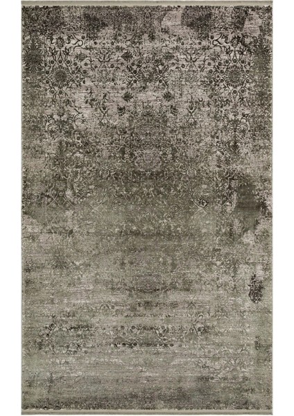 Franko Dyed Fsd 01 D. Green Viskon & Akrilik Yüksek Dokulu Modern Salon Halısı