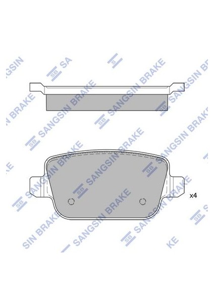 Arka Fren Balata Land Rover Freelander 06- / Ford Mondeo Iv 07- / Focus Iı. Galaxy Iı. S-Max / Vol Vo S80 10- . XC70 07-